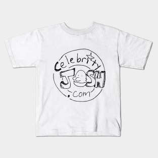 Celebrity Josh logo (black ink) Kids T-Shirt